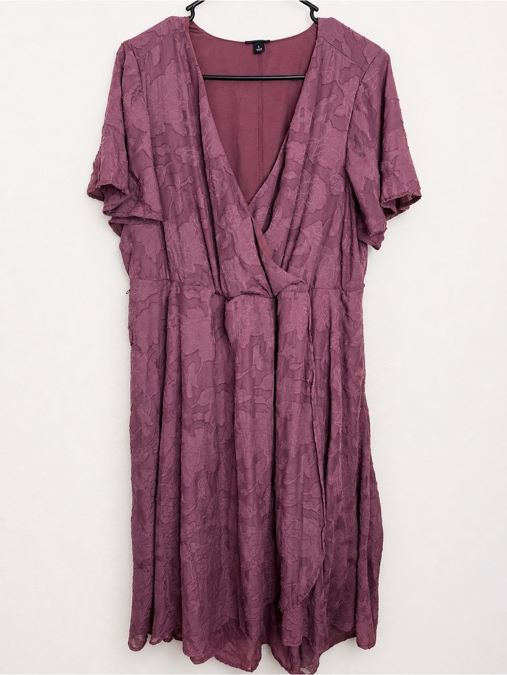 torrid Mauve V-Neck Textured Dress
